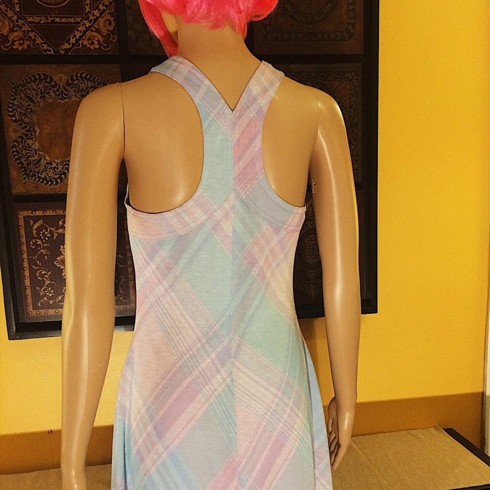 💖VTG💖Handmade Pastel Printed RacerbackMaxi💖XS-S - Picture 4 of 4